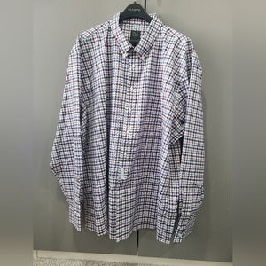 Red/Blue/White checkered dress shirt